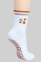 Pumpkin Latte Embroidered Yoga Pilates Grip Socks