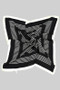 Geometric Striped Two Tone Soft Gauze Square Scarf