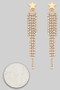 Star Studs With Dangling Cz Strands