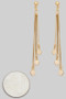 Ball Studs With Dangling Cube Charms