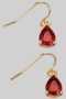 Classy Teardrop Jewel Stone Drop Earrings