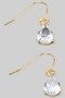 Classy Teardrop Jewel Stone Drop Earrings