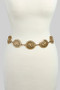 Bubbled Sw Florette Concho Chain Belt