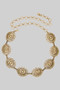Bubbled Sw Florette Concho Chain Belt