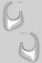 Brass Hook Ended Hoop Earrings
