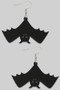 Halloween Acrylic Bat Earrings