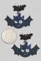 Acrylic Halloween Bat Drop Earrings