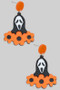 Acrylic Halloween Scream Drop Earrings