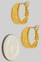 Hammered Stack Hinge Hoops