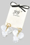 Stainless Steel Marbled Acrylic Flower Drop Earrings