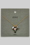 Color Flower Cross Ac Ceramic Charm Necklace