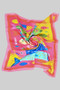 Playful Colorful Fish Print Silky Square Scarf