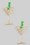 Pave Dirty Martini Drop Earrings
