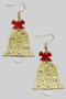 Acrylic Christmas Bell Dangle Earrings
