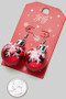Snowflake Christmas Ornament Earrings