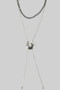Bolo Style Layered Bead And Cowboy Hat Pendant Necklace