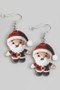 Acrylic Christmas Santa Drop Earrings