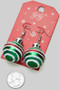 Glitter Frosted Christmas Ornament Earrings