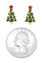 Christmas Tree Stud Earrings