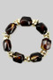 Brown Acrylic Resin Stretch Bracelet