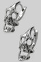 Cool Stainless Steel Skull Hoops