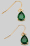 Classy Teardrop Jewel Stone Drop Earrings