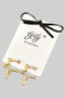 18K Gold Dipped Stainless Steel Star Earrings