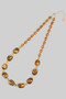 Long Stone And Bead Necklace