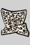 Leopard Print Soft Guaze Square Scarf