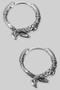 Stainless Steel Small Hoops With Dragon Talons