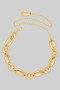 Oval Twist Link Chain Belt