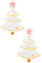 Marbled Acrylic Christmas Tree Earrings