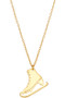 Figure Ice Skate Pendant Necklace