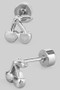 Dainty Screwback Stainless Steel Cherry Studs