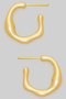 Brass Essential Drippy Hoops
