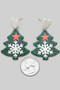 Epoxy Christmas Tree Earrings