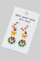 Candy Cane Star Wreath Stud Earring Set