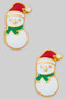 Santa Hat Snowman Clip Ons