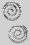 Brass Spiral Post Earrings