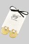 Stainless Steel Dot Pressed Hoop Earrings