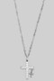 Cz Pave Cross Pendant Mini Cross Stainless Necklace