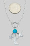 Western Multi Charm Chain Necklace