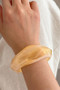 Spring Hinge Geo Acrylic Cuff Bracelet