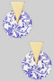 Acrylic Filigree Geo Drop Earrings