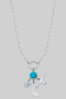 Western Multi Charm Chain Necklace