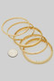 Mixed Texture Four Piece Bangle Set