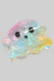 Marbled Acrylic Rainbow Ghost Hair Clip