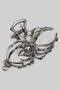 Spider Hair Clip With Stone And Pearl Accents