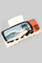 Retro Tv Beach Surf Acrylic Hair Clip