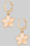 Lovely Lacquered Flower Huggies